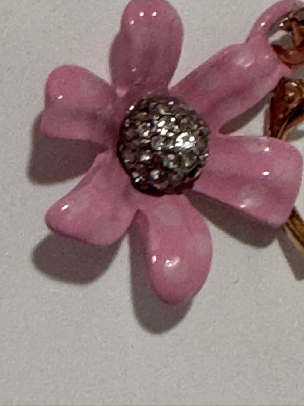 Betsy Johnson Flower Cluster necklace and earring set - Picture 3 of 6